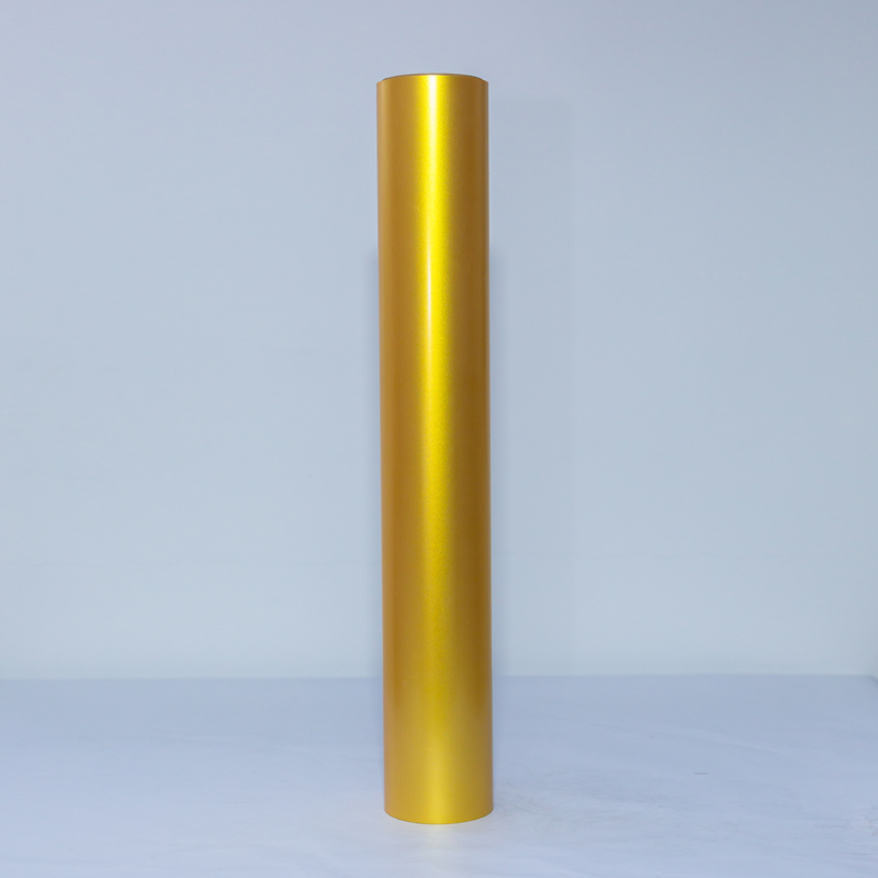 Vinilo termotransferible imprimible con purpurina dorada